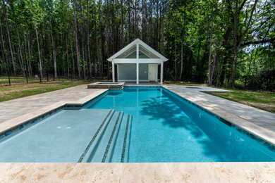 Trendy pool photo in Raleigh