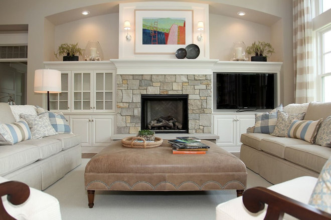 Transitional Living Room by Dwellings