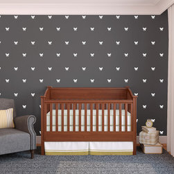 Tiny Repeatable Penguin Wall Pattern Pieces - Wall Decals
