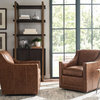 Barrier Leather Swivel Chair