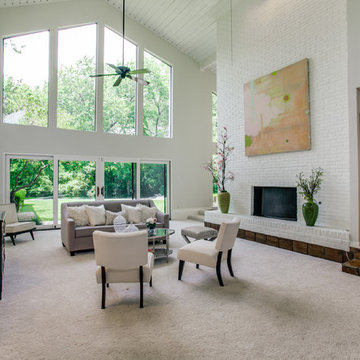 Contemporary Living Room in Dallas