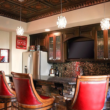 Bar Area with Tin Ceiling