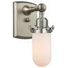 Kingsbury 1-Light LED Sconce, Brushed Satin Nickel, Glass: White