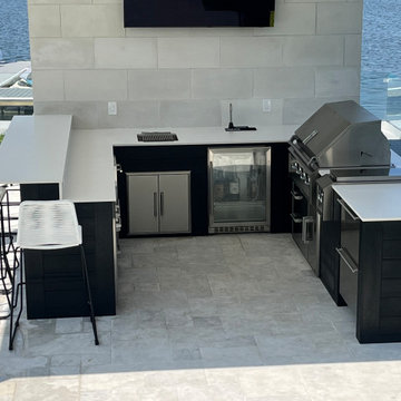 Custom Outdoor Kitchen & Living Area Project Toms River