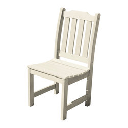 Highwood USA - Lehigh Side Chair, Whitewash - Outdoor Dining Chairs