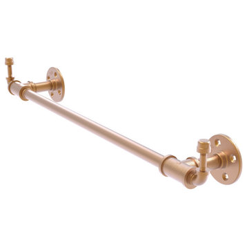 Allied Brass Pipeline Collection 18"Towel Bar With Integrated Hooks