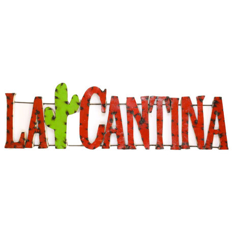 "La Cantina" Recycled Metal Sign