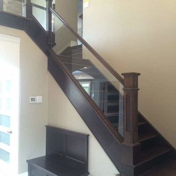Glass Panel Railing Staircase