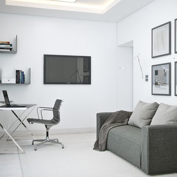 Ý tưởng thiết kế căn hộ có phòng làm việc riêng