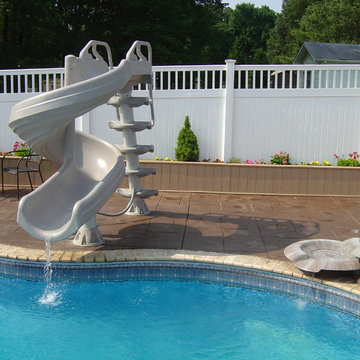 Stamped Concrete Pool Deck - Reidsville, NC