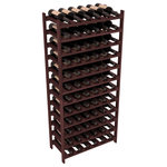 Wine Racks America - 72-Bottle Stackable Wine Rack, Premium Redwood, Walnut Stain - Four kits of wine racks for sale prices less than three of our18 bottle Stackables! This rack gives you the ability to store 6 full cases of wine in one spot. Strong wooden dowels allow you to add more units as you need them. These DIY wine racks are perfect for young collections and expert connoisseurs.