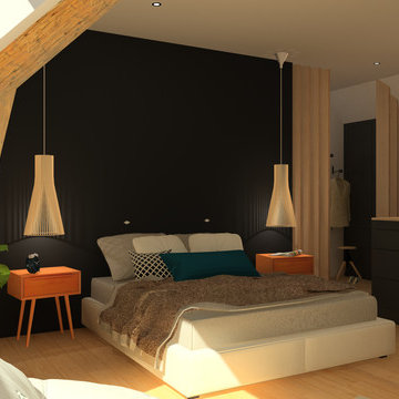 Chambre et dressing - proposition