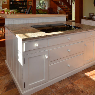 Kitchen and Bookshelf