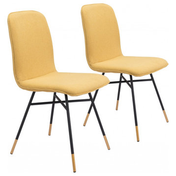 Var Dining Chair, Set of 2 Yellow