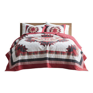 Woolrich Olsen Reversible Quilt Set - Cottage Styling Reversed to