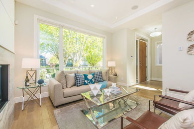 Inspiration for a modern home design remodel in Vancouver
