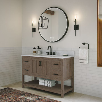 The Betsy Bathroom Vanity, Brown, 48", Single Sink, Freestanding
