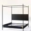 IN STOCK: The Josephine Bed-Four Poster Black Iron Canopy Bed ...