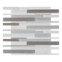 Bestview Glass Mosaic Random Strip Clayton 201599 - Tile