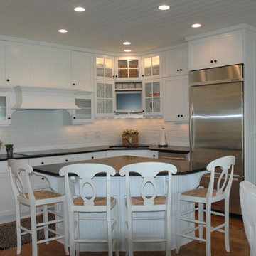 Crystal Cabinets- Transitional White Kitchen