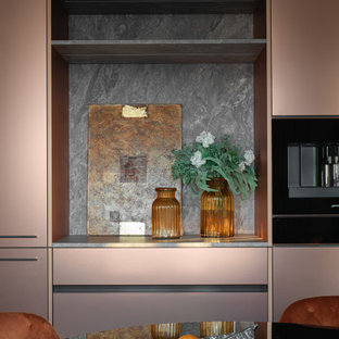 75 Beautiful Wallpaper Ceiling Kitchen With Pink Cabinets Pictures Ideas June 2021 Houzz