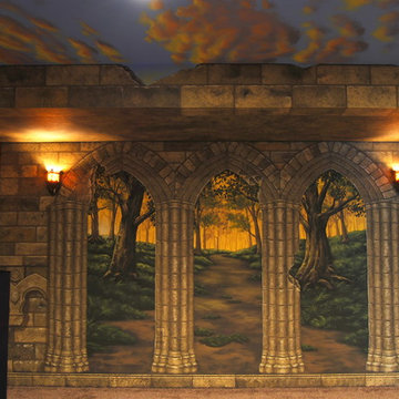 Game Of Thrones Themed Home Theater Murals, hand painted in Northern Virginia