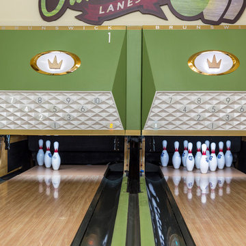 Vintage 1950s Equipment Restored for Retro Home Bowling Alley