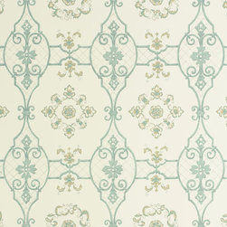 Delft: Aqua - Wallpaper