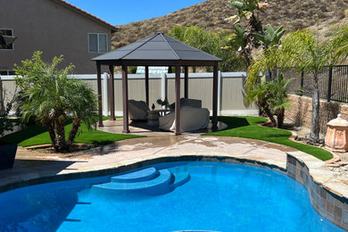 Pool Landscaping | Pool with Artificial Grass