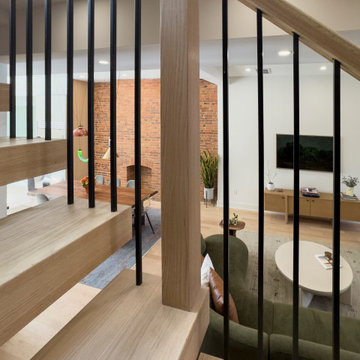 Project #145 | Modern Staircase Renovation in Victorian Townhouse