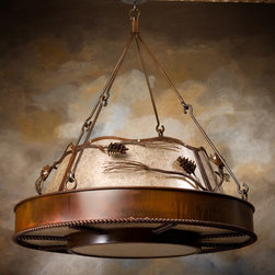 Mountain Wilderness and Pine Cone Chandelier - Chandeliers