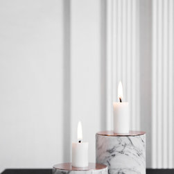 Chunk Candleholder - Marble - Candle Holders and Candelabra