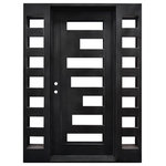 MCM3 - Exterior Front Entry Iron Single Door, 100"x86" - Material: