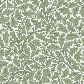 Oak Tree Green Leaf Wallpaper Bolt