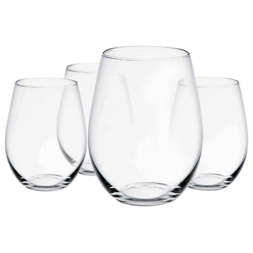 Spirits Stemless Crystal Wine Glasses 19 oz, Set of 4