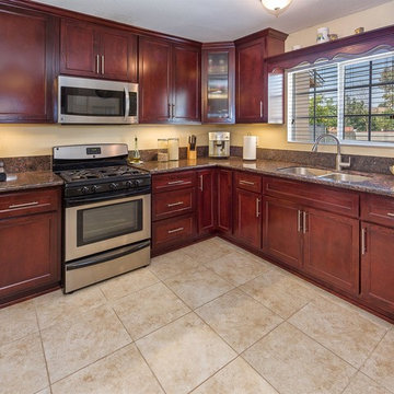 Dark But Lively, Kitchen Renovation in Los Angeles, CA