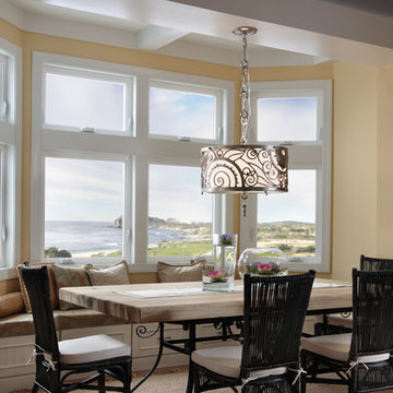Tuscany series mulled awning windows with decorative look