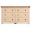 Champagne Painted Oak Wide Chest of Drawers