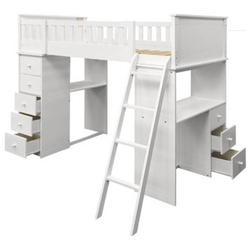 Acme Willoughby Twin Loft Bed White Finish