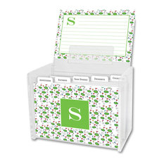Recipe Box & Cards Tee Time Single Initial, Letter A