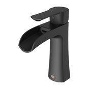VIGO Paloma Single Hole Bathroom Faucet, Matte Black