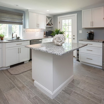 Cape Cod White Shaker Coastal Kitchen