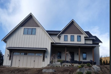 Example of a minimalist exterior home design