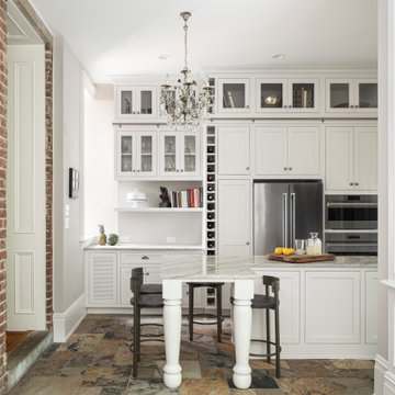 Exposed Brick Kitchen