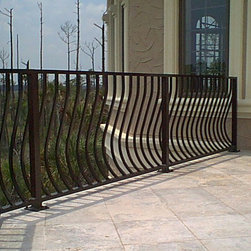 Aluminum Deck Railing with Belly Pickets - Products