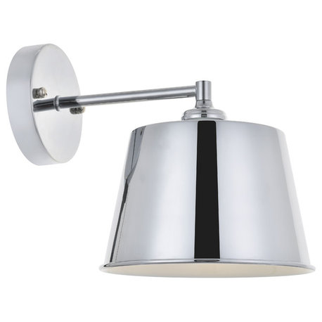 Chrome Finish 1-Light Wall Sconce