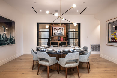 Minimalist dining room photo in Orange County