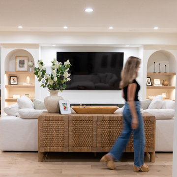 Luxury Basement Remodel with Custom Bar, Wine Display & Wellness Retreat