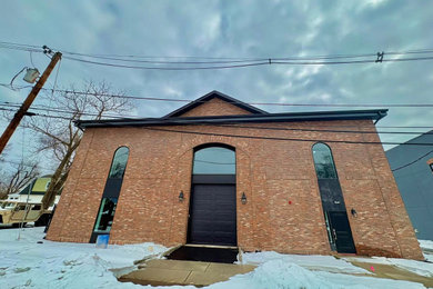 Example of an exterior home design in New York