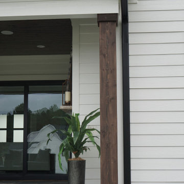 Wake Forest - Full Posts with Base Wraps, Shed Roof Braces and Garage Trellis